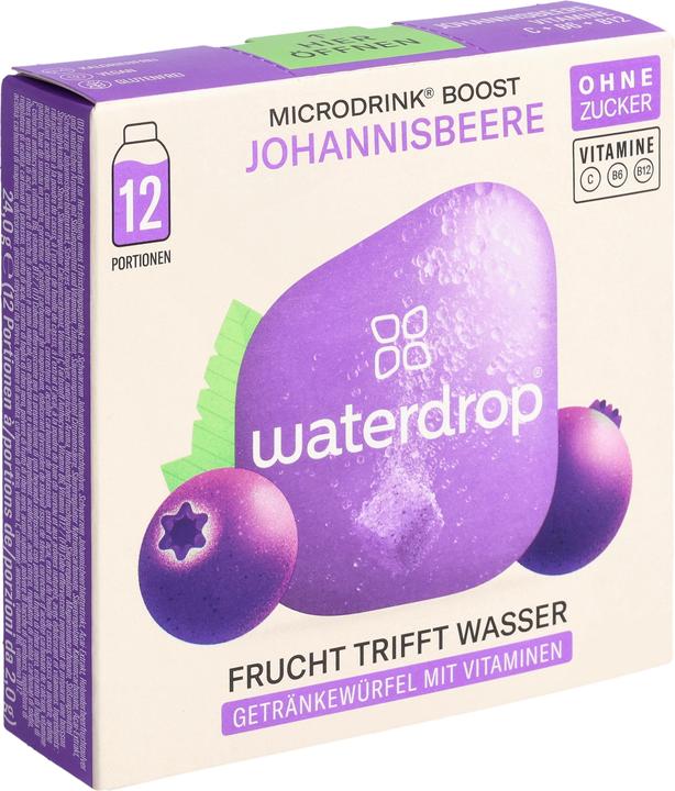 Produktbild Waterdrop Boost (Schwarze Johannisbeere, Holunderbeere, Açaí, 12 x)