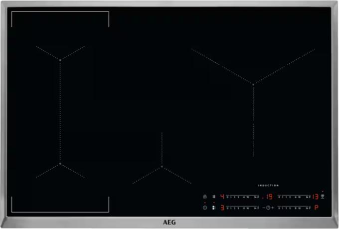 Produktbild AEG IKE84445XB - Schwarz - Edelstahl - Integriert - 80 cm - Halogen - Glas - 4 Zone(