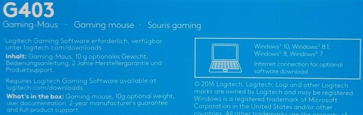 Image du produit Logitech G G403 Prodigy (Filaire)