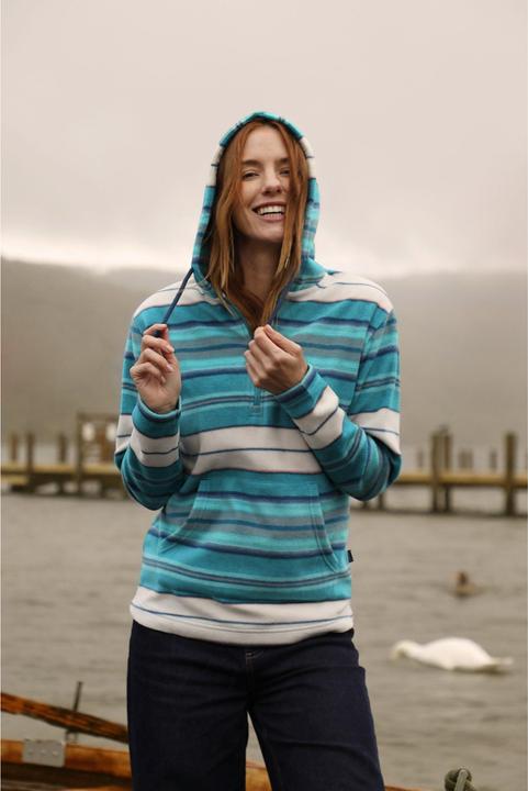 Produktbild Weird Fish Lana Kapuzenpullover mit kurzem Reissverschluss (46 D)