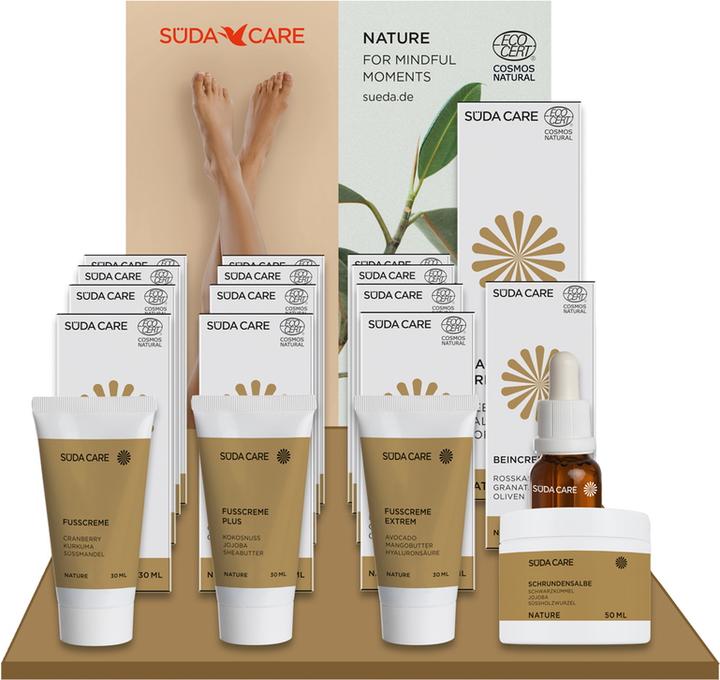 Immagine prodotto Süda Care NATURE Thekenaufsteller Befüllt mit 19 Artikeln (Pediluvio)