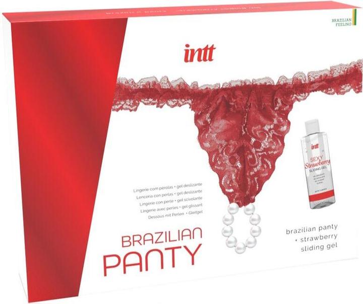 Actual product image Intt Brazilian Panty - Red (50 ml, Intimate washing lotion)