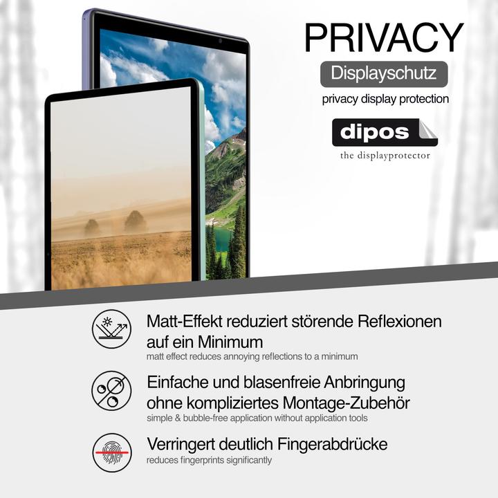 Actual product image Dipos Privacy Screen Protector 4-Way Privacy-Filter (1 Piece, OnePlus Pad 2)