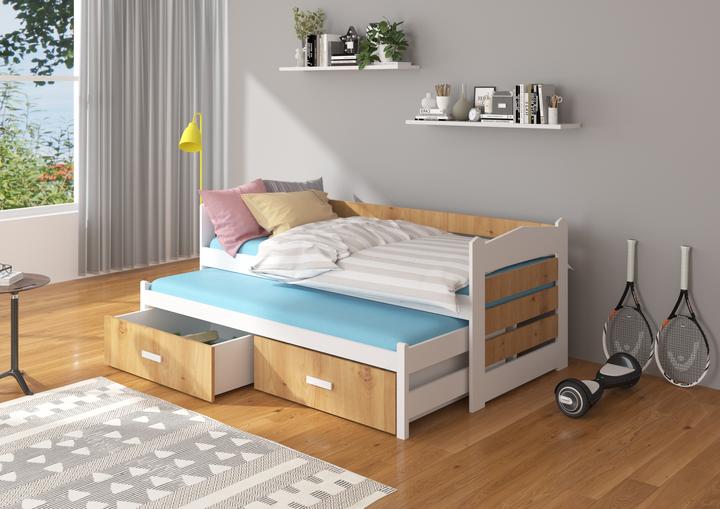 Produktbild ADRK Furniture Doppelbett mit Matratzen TIARRO 180x80 (180 x 80 cm)
