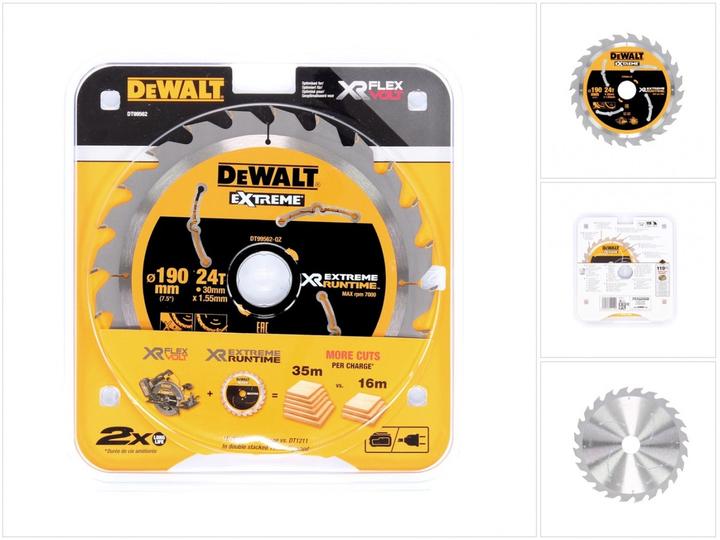 Immagine prodotto DeWalt Xtreme Runtime 190mm x 30mm 24T CSB