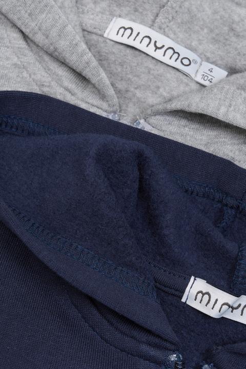 Image du produit Minymo Lot de 2 vestes sweat gris-mélange Gr. 104 (104)