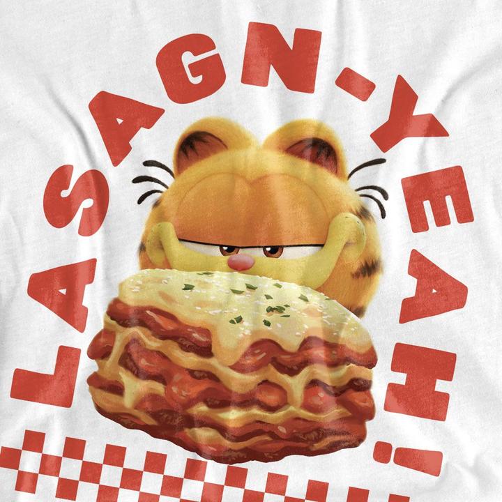Actual product image Garfield Unisex Adult Lasagnyeah T-Shirt (XXL)