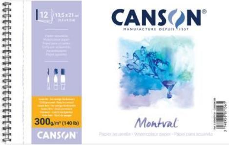 Immagine prodotto Canson AQUARELLBLOCK MONTVAL 13.5x21 12bl (13,5 x 21 cm)