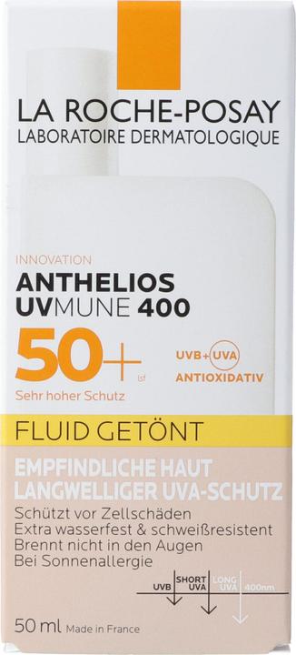Actual product image La Roche Posay Anthelios Invisible Fluid Tinted (Sun cream face, SPF 50, 50 ml, 75 g)