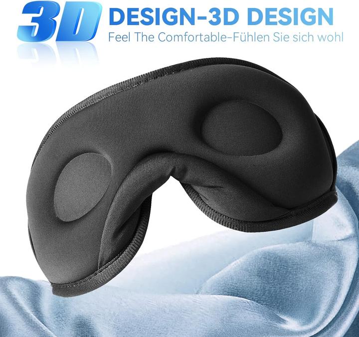 Image du produit Cbx Masque de sommeil Bluetooth avec écouteurs, écouteurs de sommeil sans fil (Sans fil)