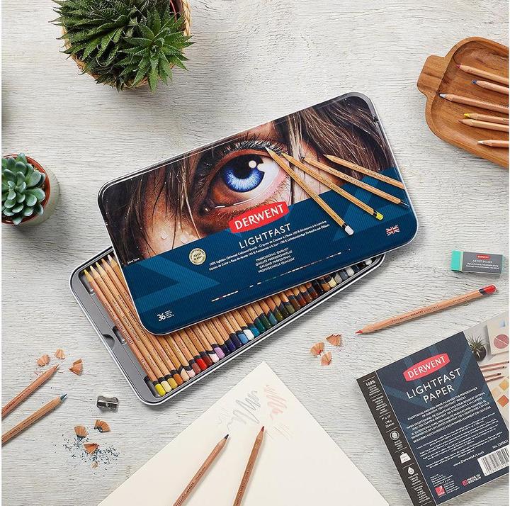 Immagine prodotto Derwent Matite colorate Lightfast, 4 mm, multicolore, 36 pezzi (Multicolore, 36 x)