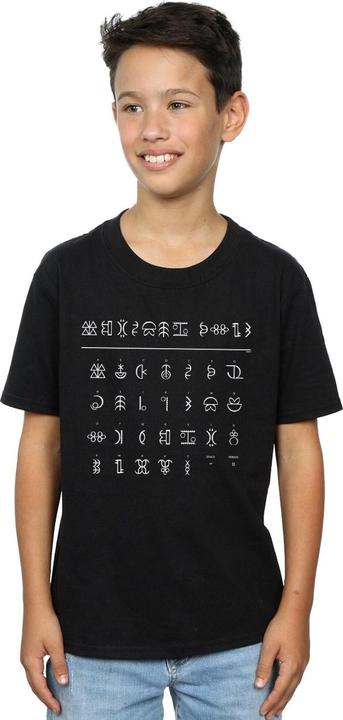 Immagine prodotto Disney Artemis Fowl Gnommish Alphabet Maglietta Ragazzi (128)