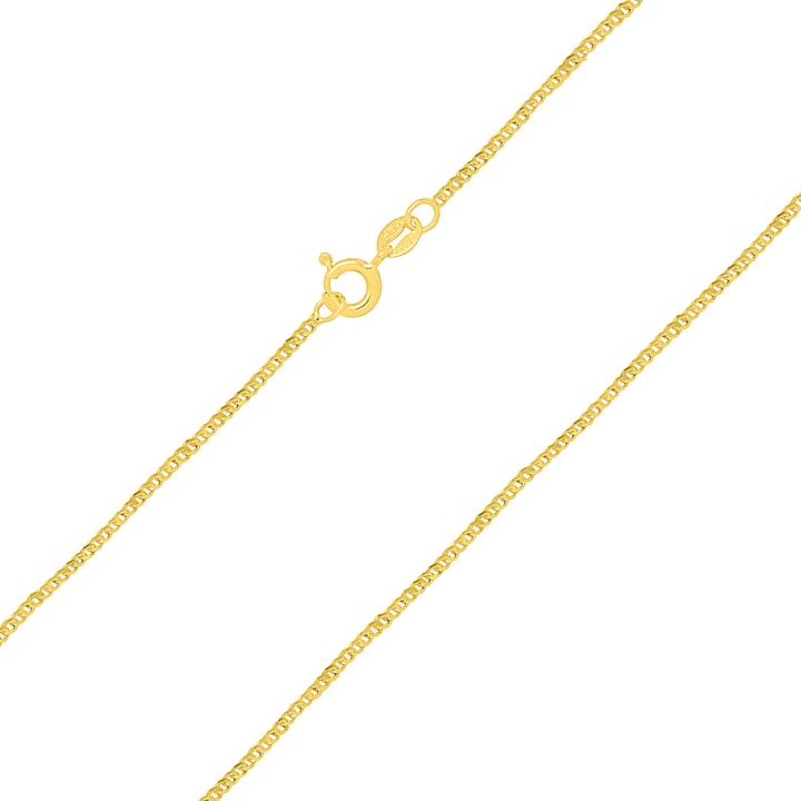 Produktbild Candy Panzerkette 1.2 mm Kari, 925 Sterling Silber, vergoldet (925 Sterling Silber, 18k vergoldet, 925er Sterlingsilber)