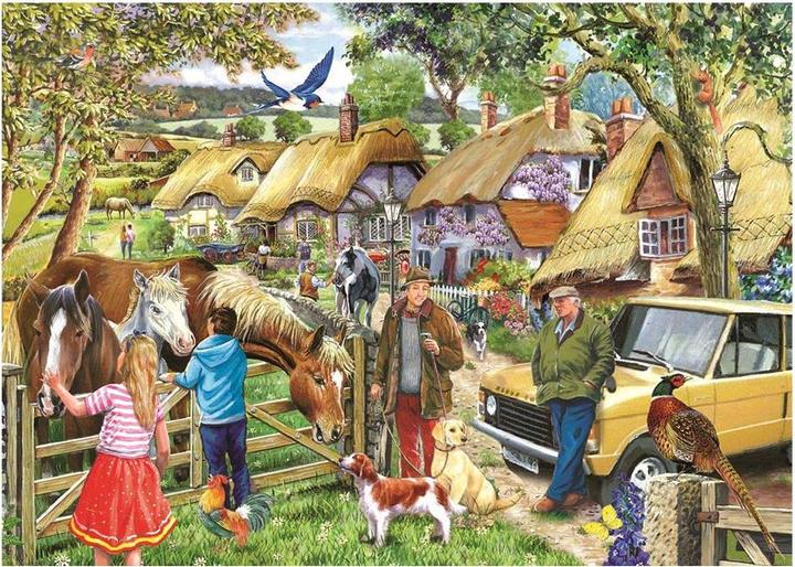 Immagine prodotto The House of Puzzles La Casa del Puzzle Cavalli e Segugi - Puzzle grande da 500 pezzi (500 pezzi)