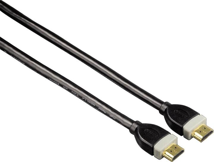 Actual product image Hama Set of 2 4K HDMI high-speed cables 3 m, Ethernet, gold-plated, double-shielded, UHD (3 m, HDMI)