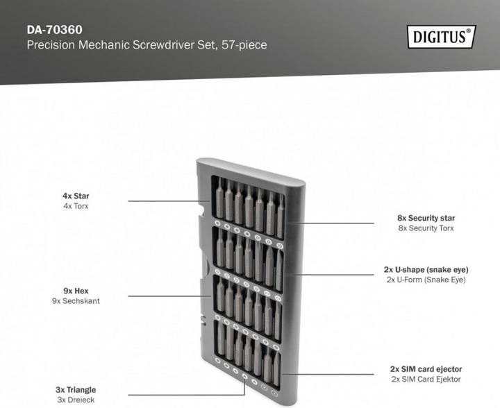 Produktbild Digitus Feinmechaniker Schraubendreher Set