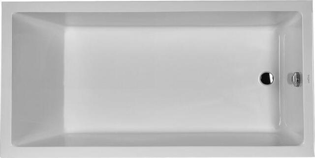 Duravit Rechteck-Badewanne STARCK X 1800x900mm, 1 Rückenschräge weiss (301 l, 180 cm, 90 cm)