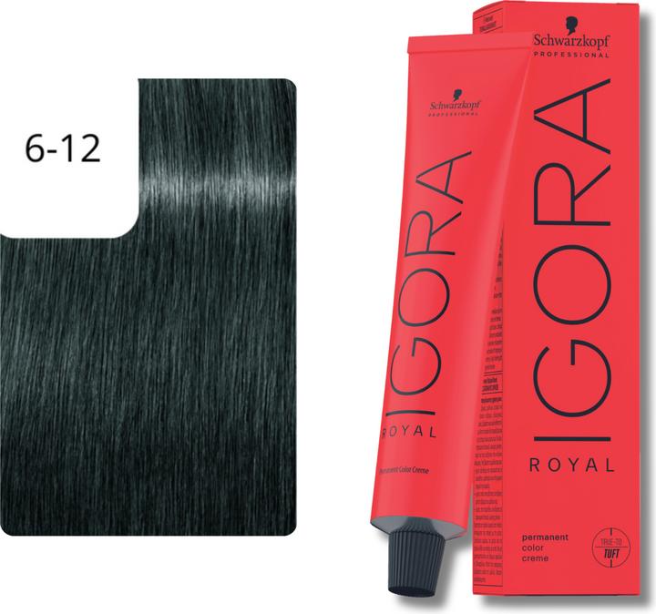 Actual product image Schwarzkopf Professional Igora Royal (6-12 Dark blond Cendre Asch)
