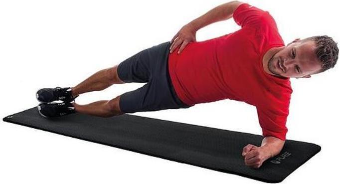 Produktbild Pure2improve Fitnessmatte 1830 mm, 580 mm, 10 mm, NBR-Schaumgummi, Schwarz (10 mm)