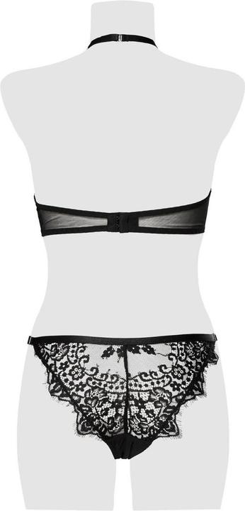 Actual product image Grey Velvet 2-piece halterneck bra set (M)
