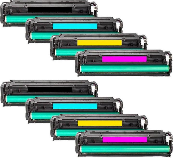 Actual product image Hermex Compatible HP LaserJet Pro CM1415fnw Toner Cartridges (M, Y, FC, C)