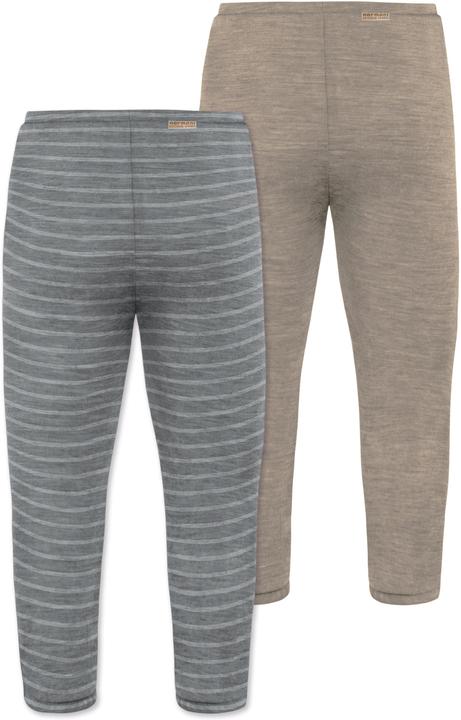 Image du produit Normani Lot de 2 caleçons bébé mérinos avec pieds - 9539 (56)