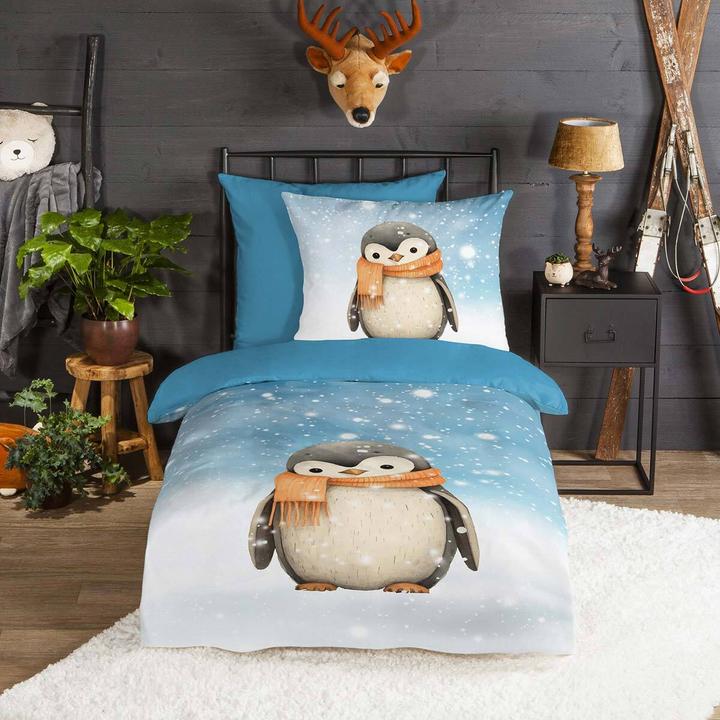 Produktbild Traumschlaf Pinguin (Bettwäsche Set, 135x200 cm + 80x80 cm)