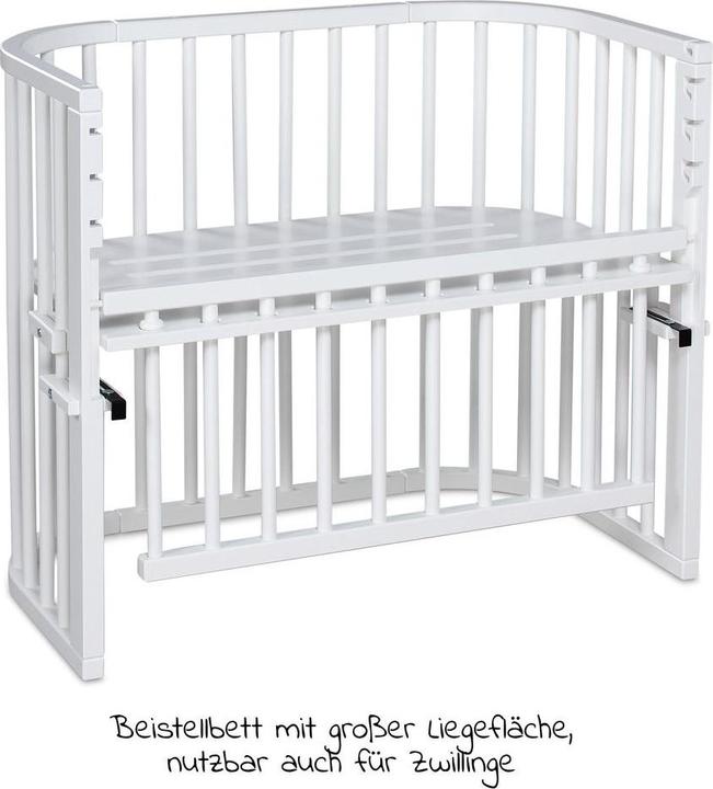 Produktbild Babybay Beistellbetten Beistellbett Maxi Comfort Plus - Weiss lackiert