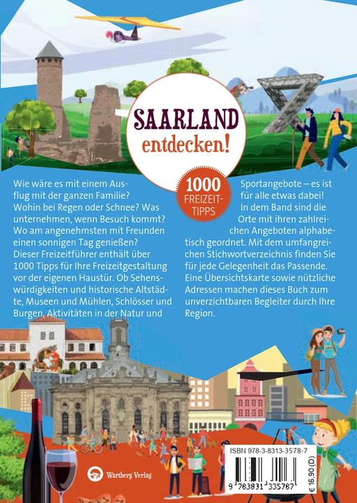 Produktbild Saarland entdecken! 1000 Freizeittipps (Deutsch, Günther Klahm, 2023)