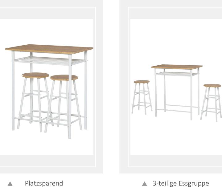 Immagine prodotto Jamb Set di tavoli da bistrot (80 x 50 x 90 cm)