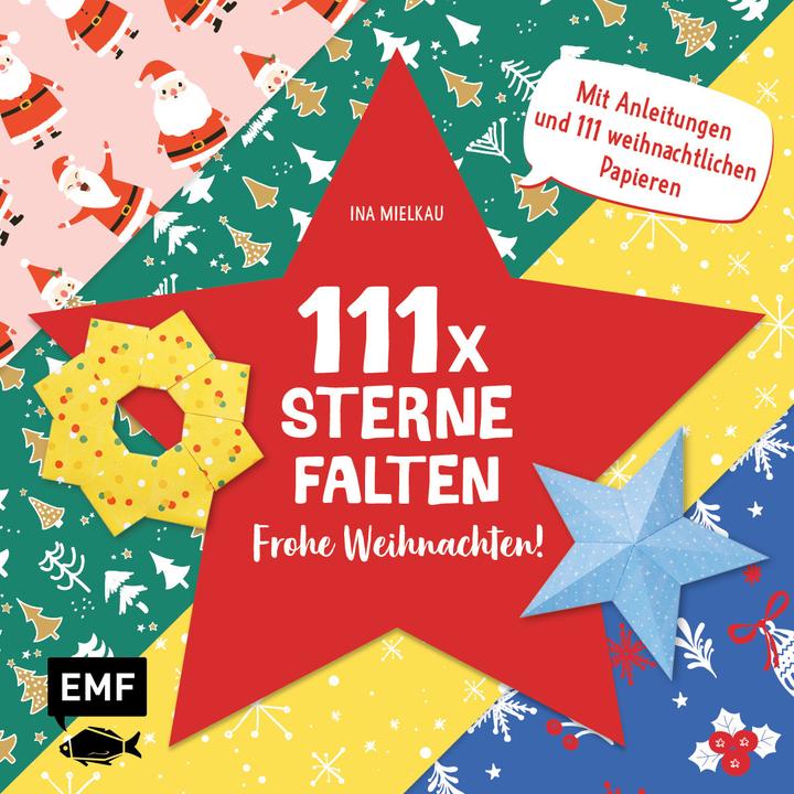 Produktbild 111 x Sterne falten – Frohe Weihnachten!