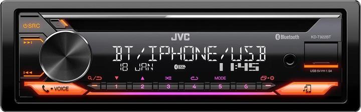 Productafbeelding JVC KD-T922BT - Autoradio met bluetooth