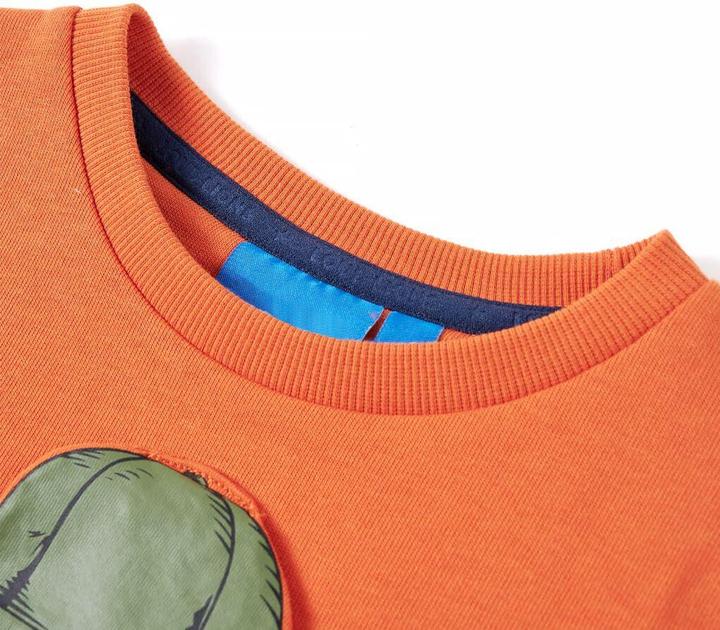 Produktbild VidaXL Kinder-Sweatshirt Dunkelorange 128,Material: 92 % Baumwolle (128)