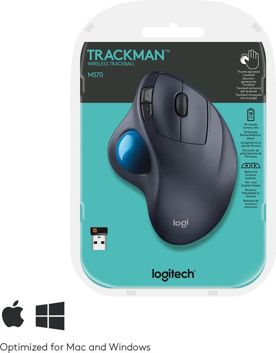 Image du produit Logitech M570 (Sans fil)