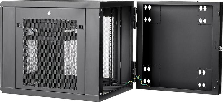 Produktbild StarTech 12HE Wandmontage Server Rack bis zu 81cm tief Gehäuse mit Scharnier Netzwerkschrank Server Schrank (12 HE, 19 Zoll Rack)