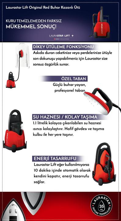 Actual product image Laurastar Lift Original Red (2200 W)