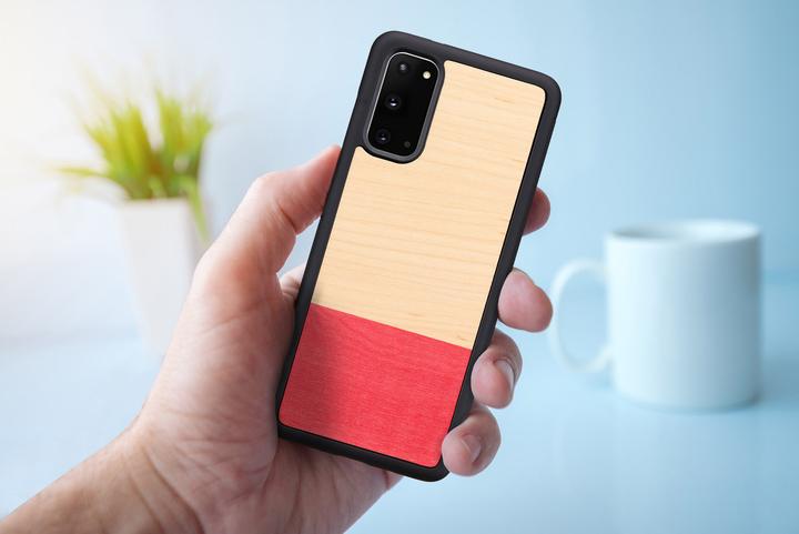 Actual product image Man.Wand &WOOD case for Galaxy S20 miss match juodas (Samsung Galaxy S20+)