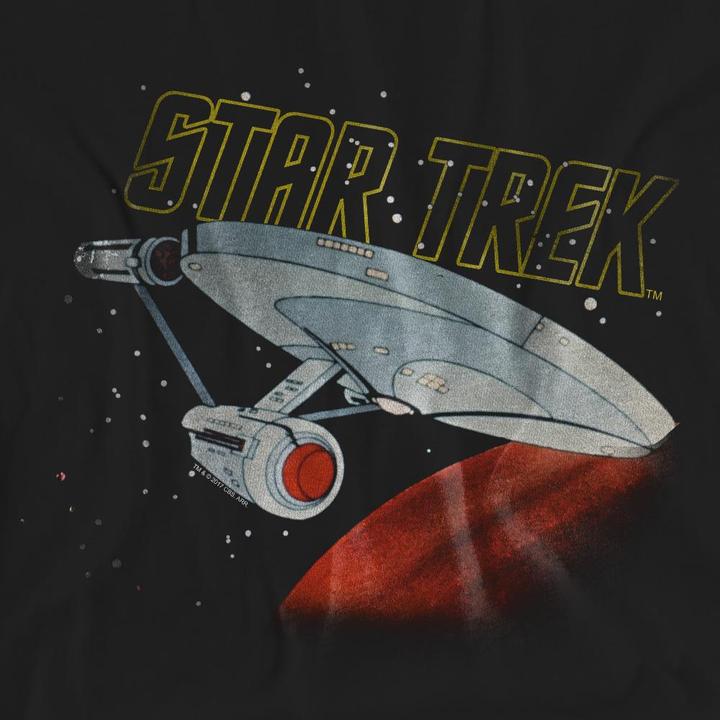Actual product image Unisex Adult Enterprise Retro T-Shirt (S)