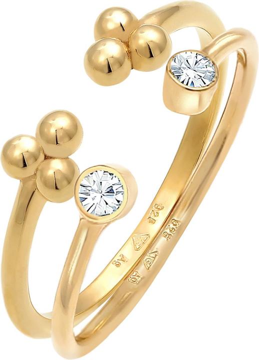 Image du produit Elli Bague en cristal, ensemble de bagues (54, Argent 925)