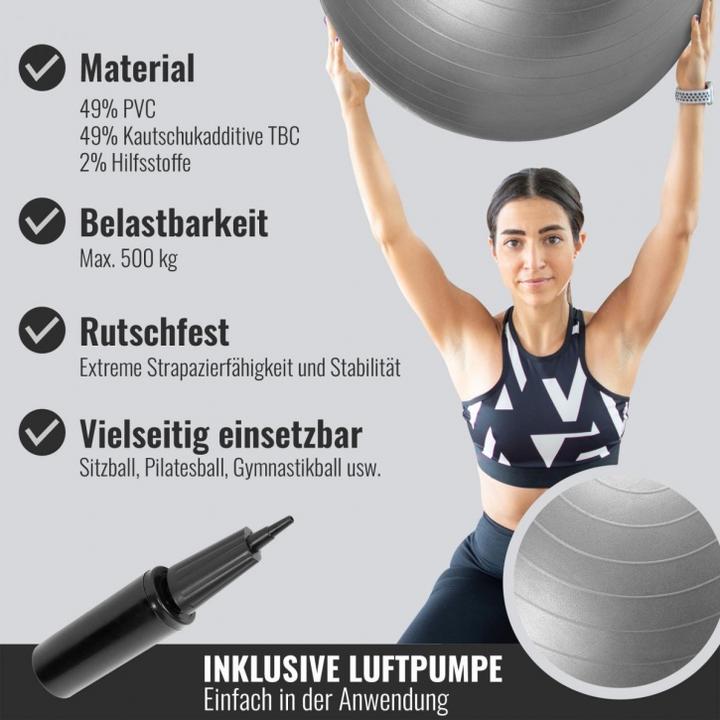 Produktbild Gorilla Sports Gymnastikball (75 cm)