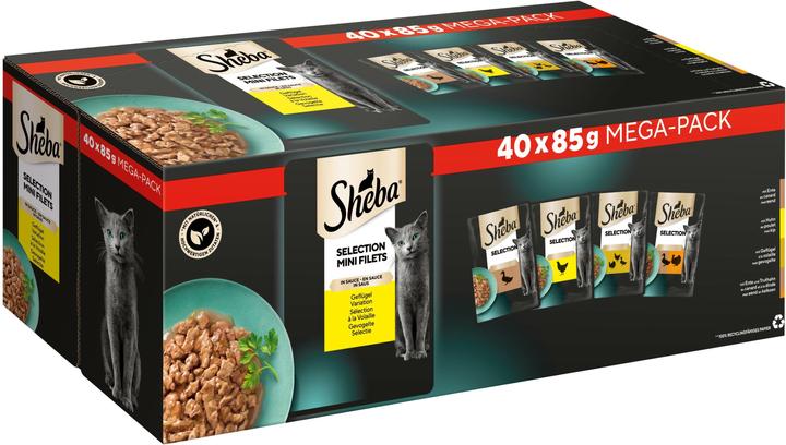 Immagine prodotto Sheba Selezione in salsa (Adulto, 40 pz., 3400 g)