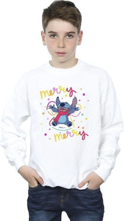 Actual product image Disney Boys Lilo & Stitch Merry Rainbow Sweatshirt (140, 146)
