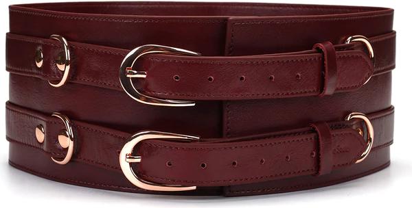 Actual product image Liebe Seele Luxury waist leather cuff corset
