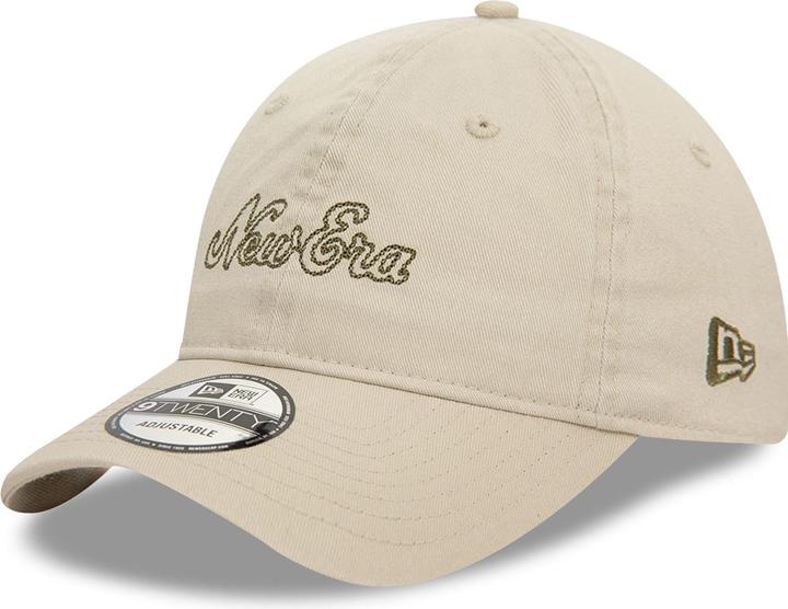 New Era 9Twenty Adjustable Cap - BRAND STITCH beige