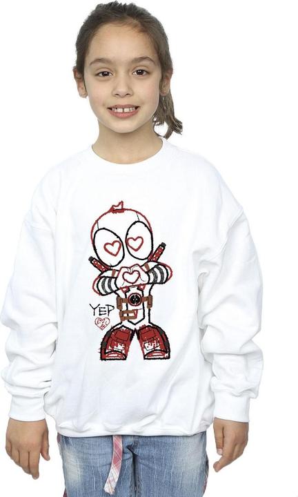 Image du produit - Sweat DEADPOOL LOVE BEAM LINE - Fille (116)