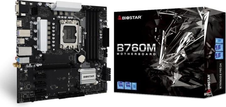 Immagine prodotto Biostar B760MX2-E Pro D4 (LGA 1700, Intel B760, mATX)