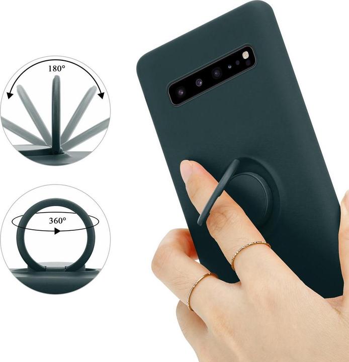Actual product image Cadorabo TPU Liquid Ring Silicone Case Cover (Samsung Galaxy S10 5G)
