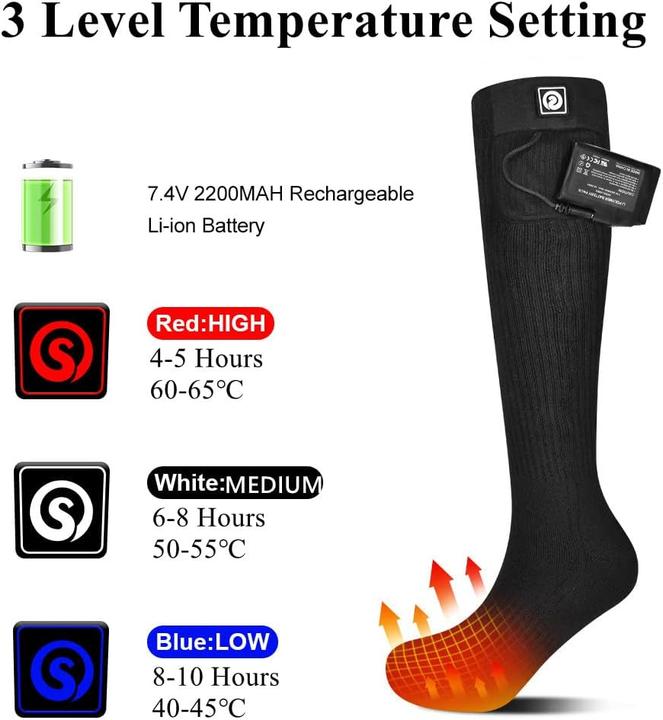 Actual product image Barchi Heat Heizsocken für Outdoor-Aktivitäten (L)