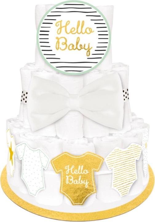 Image du produit Amscan Kit de décoration pour gâteau de pampers Hello Baby