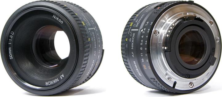 Actual product image Nikon AF Nikkor 50mm f/1.8D - (EU) (Nikon F, full size)